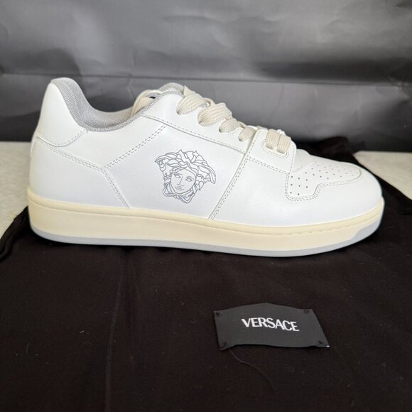 Versace Medusa White Leather Men\'s Sneaker Shoe, 1013377, UK‎ 40 main image 9